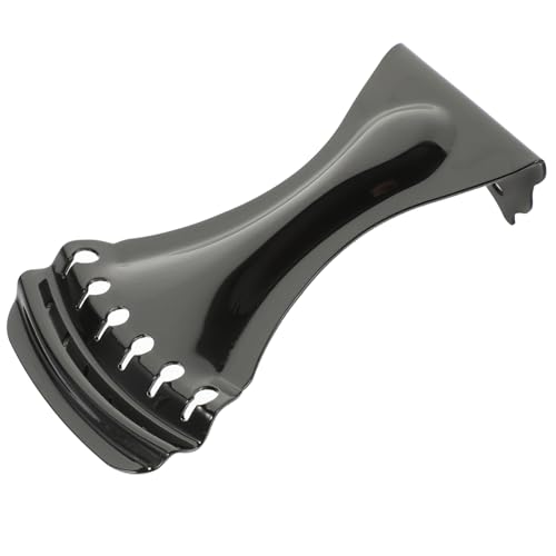 Wakauto 6 String Tailpiece Black Guitar Parts Replacement Metal Tailpiece for Resonator