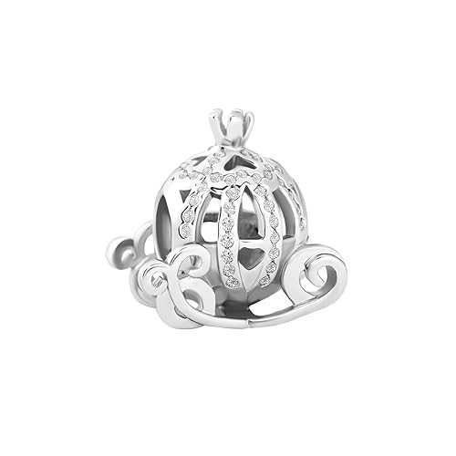 D 45 Charm Carroza cenicienta, Plata de Ley 925, Compatible con Pulsera Pandora