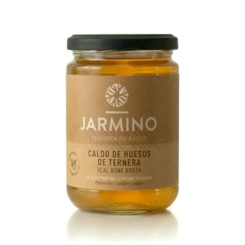 Caldo de huesos de tenera lechal (6x 350ml) | Caldo carne | orgánico | Pastoreo y alimentación con hierba | caldo cocido | Bone Broth | sin gluten | JARMINO