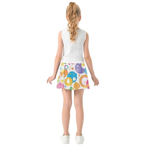 Tennis Skirt for Girls with Built-in Shorts Flowy Skort for Little Girl Kids Pleated Tennis Skirt with Pockets4