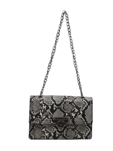 Verdusa Women's Vintage Crocodile Leather Shoulder Bag Metal Chain Underarm Handbags