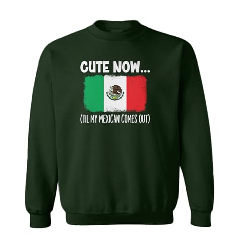 Tcombo Cute Now… Til My Mexican Comes Out Toddler Fleece Crewneck Sweater