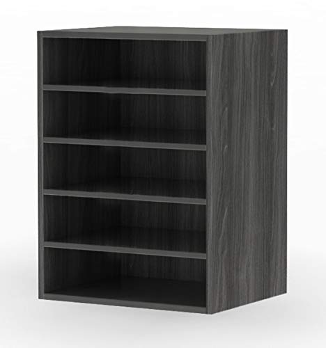 Aberdeen Series Horizontal Paper Management Organizer, Grey Steel - 20.25 x 15 x 11.75 in.