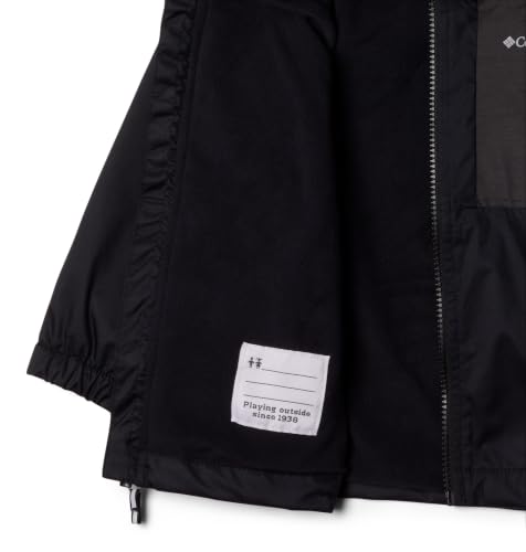 Image of Columbia Youth Rainy Trails II Fleece Lined Waterproof Rain Jacket