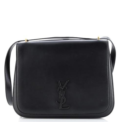 Saint Laurent, Pre-Loved Spontini Saddle Bag Leather Medium, Black