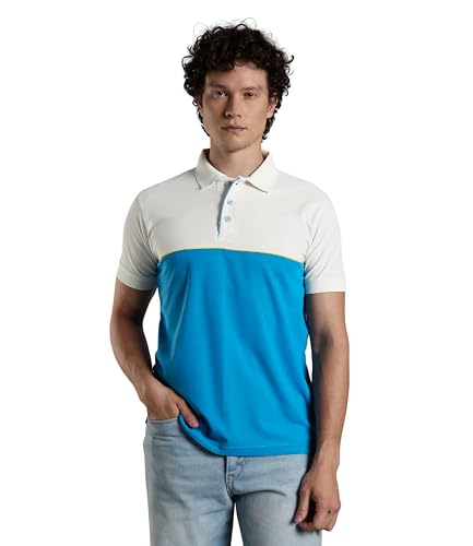 Image of Men's Polo T-Shirt | Regular Fit Short Sleeve Shirt with Collar | Solid Color Casual & Sport Polyester Top for Men | Machine Washable