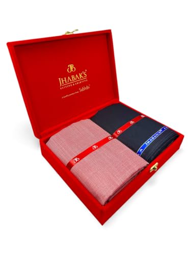 Image of JHABAK'S Unstitched Cotton Blend Solid Shirt & Trouser Fabric - 2.25 m Shirt Cloth - 1.20 m Pant Piece