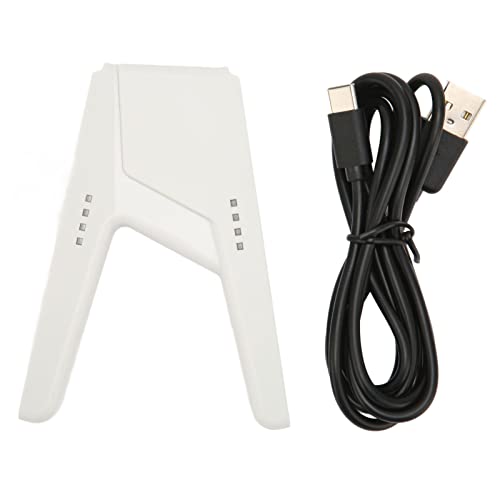 ciciglow für Grip Bracket, Ladegriff mit 2 X 250mA Ladestrom Portable Gaming Comfort Grip Griffhalterung für Zubehör(Weiß)