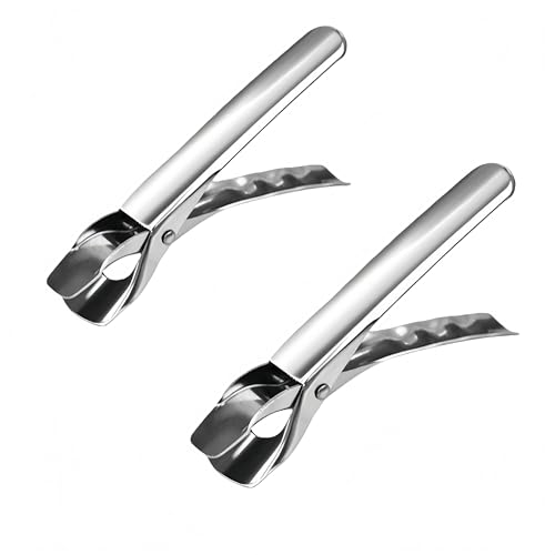 鍋つかみ パングリッパー 皿ばさみ お皿クリップ 鍋つかみ 皿を挟む 皿用取っ手 やっとこ クッカー用 ステンレス鋼製 耐熱 熱傷防止 変形なし 多機能 使用便利 キッチン用品 屋外用 汎用型 (銀色, 2個)