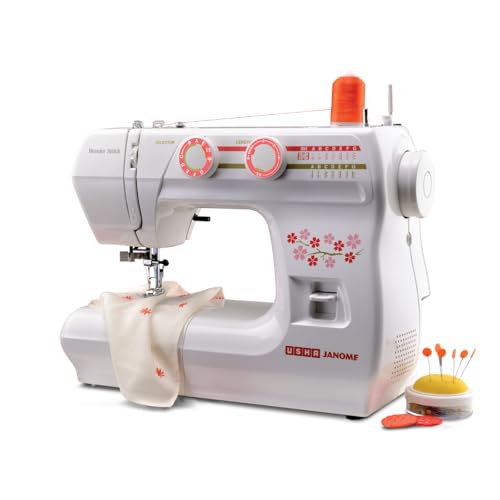 USHA Janome Wonder Stitch Electric Sewing Machine With Hard Cover...
