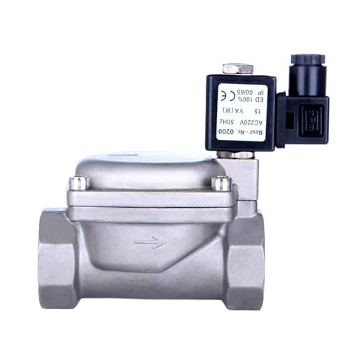 Électrovanne 0927500 acier inoxydable 304 électrovanne normalement fermée 110VAC