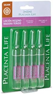 PLACENTA LIFEAMPOULES DRY HAIR TREATMENT WITH KERATINE, D'PANTHENOL AMPOLLAS REGENERATIVAS CAPILAR -4 X 13ML/0.43 FL. OZ (DRY HAIR/COLORED HAIR REGENERATING LOTION WITH KERATINE AND UV FILTER)