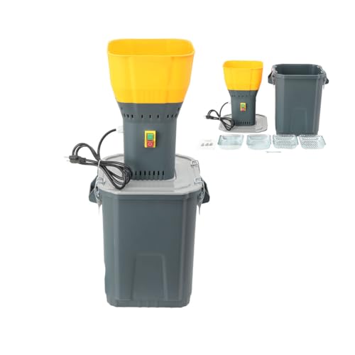 Image of Grain Mill Corn Grinder, 1000w Electric Feed Ginder Mill 30L | Dust-Free Dry Cereals Grinder with Detachable Hopper & 5 Sieves for Wheat Corn Grain Spice Coffee Beans 7.9 Gallons