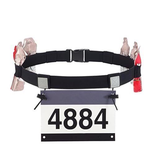 Ceinture Porte Dossard - Ceinture De Triathlons pour Numéro De Course, Course Numéro De Ceinture pour Le Triathlons Ironman Marathon, Réglable Ceinture De...