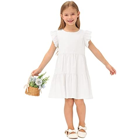 GRACE KARIN Elegante Vestido Bebe Niña con Volantes Cover