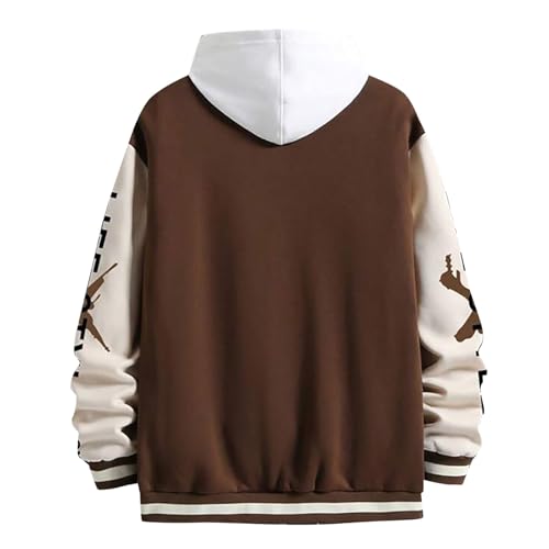 Casual Hip Hop Baseball Jackets for Men Funky Long Sleeve Graphic Bomber Coats Patchwork Varsity College Jackets3