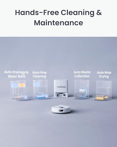 Image of SwitchBot S20 Robot Vacuum and Mop with Matter, 10000Pa Powerful Suction, Roller Mop, AI Navigation, Auto Mop Washing & Drying, 90 Days Hands-Free, Self-Emptying, Works with AppleHome Alexa GoogleHome