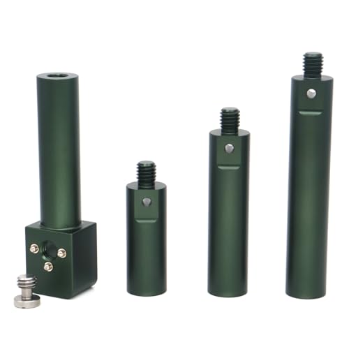 Image of SZJELEN19mm Rod Mounting Bracket with 3 /8 Screw and Anti Twist,4 Sections of Length to Match for Arri Red Sony Camera (Green)