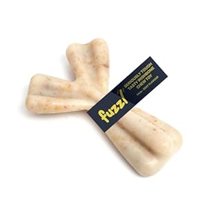 Fuzzl Seriously Tough Tasty Wishbone Beef Infused 14cm Nylon Dog Chew Toy – Infused Beef Bone Tough Dog Puppy Toys for Extreme Chewers Dog Bone Long Lasting for Aggressive Chewers Strong Dog Toy