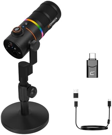 Comica Microfone para jogos EJoy D10 Pro XLR/USB-C para gravação ...