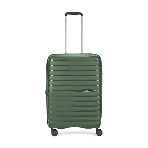 Image of Skybags Float Max 66 Cms Medium Check-in Polypropylene Hardshell Sided Luggage /Suitcase /Inline Expandable Trolley Bag- Green