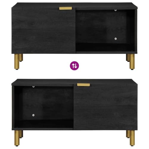 Table basse noire industrielle pour ranger un salon encombré - 6