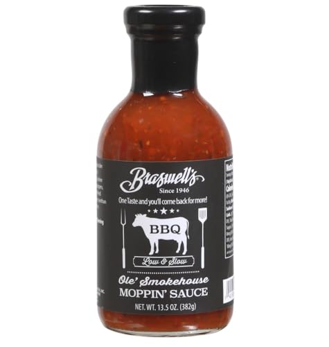 Braswell’s Ole Smokehouse Moppin' Sauce – Small-Batch, Renowned Specialty, Made in USA, Since 1946 (13.5oz)