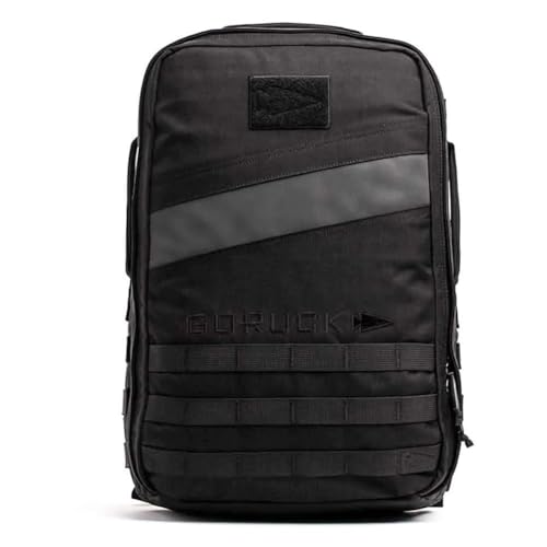 GORUCK Rucker 4.0 20L Black - Purpose Built Rucking Backpack, Military Weight Training Rucksack w/Ruck Plate Pocket and Extra Padded Straps