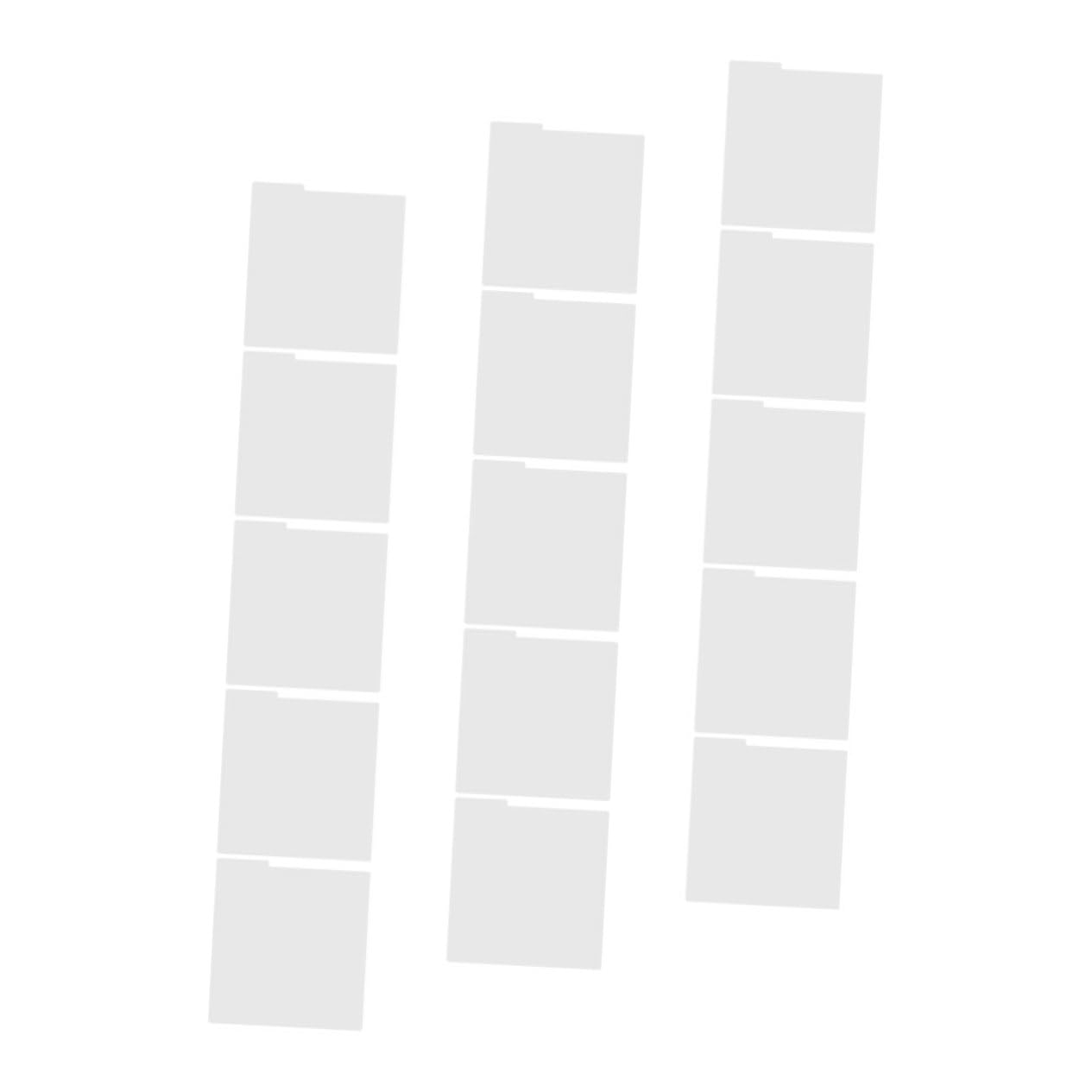 BESPORTBLE 2sets Divisor De Registros Pestañas Organizadoras De De Vinilo Separadores De Libros De Biblioteca Pestañas del Organizador De Registros Páginas 15pcs*2