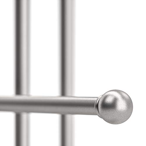 Umbra 299330-491-REM Trigem Hanging Organizer – 3 Tier Table Top Necklace Holder, Box Display with Jewelry Tray Base, One Size, Nickel