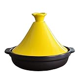 YBVBCXCB Cazuela de Barro Cazuela de Hierro Fundido Cazuela de Horno holandés con Tapa Cazuela de inducción Ovalada