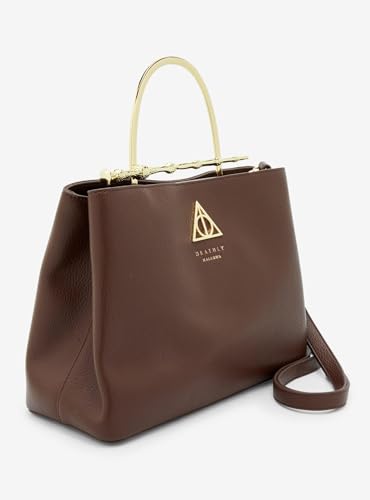 Loungefly Harry Potter Deathly Hallows Elder Wand Brown (New Pebble Texture) Handbag - BoxLunch Exclusive2