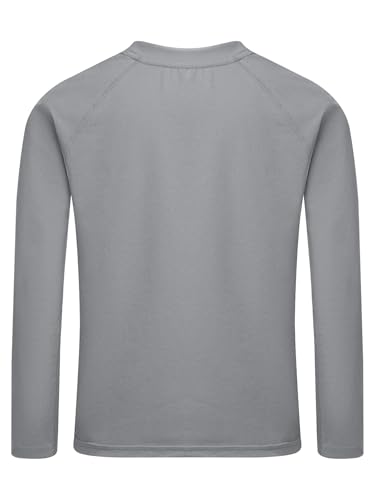 easyforever Kids Boys Girls Long Sleeve Sports Top Lightweight Quick Dry Letter Print T-Shirt for Casual4