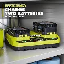 Ryobi ONE+ 18V Dual-Port Simultaneous Charger PCG005
