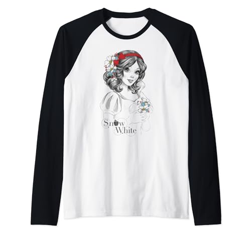 T-shirt Baseball Disney Blanche Neige idéal pour flâner en ville ou visiter les parcs