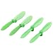 DealMux UAV Cuchillas Hélices Eje Aviones Recambios Atrezzo Bricolaje Manualidades 4pcs del Verde para el CX-10