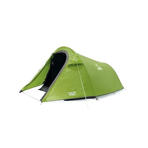 Vango Talas 300 Tunnel Tent [Amazon Exclusive] Easy To Pitch 3 Man Tent Waterproof for Adventure Camping, Treetops Green