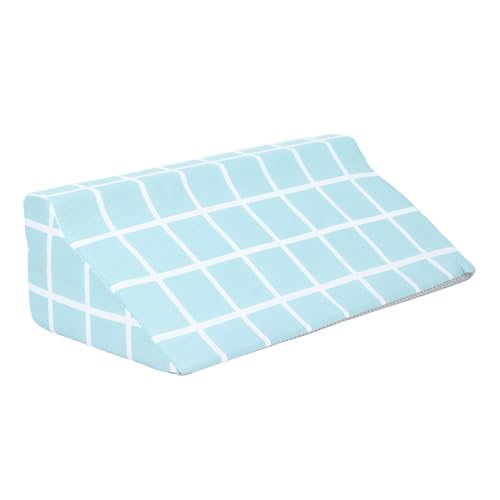 Wedge Pillow High Density Sponge Cotton R Shaped Soft Comfortable Removable Easy Cleaning Bedsore Turning Wedge Pillow for Side Sleepers (50 * 25 * 15cm)