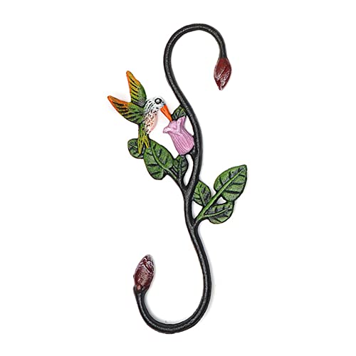QIAOIDEA Cast Iron Plant Extension Hanger, Indoor Outdoor S Hooks Plant Hanger for Hanging Plants, Ceiling Extender Hooks for Hanging Flower Pots Baskets, Macrame Plant Holder, Lantern, Birdfeeder