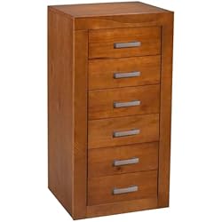 sinfonier 6 cajones, Realizado en Madera Pino Macizo, Medidas 105x50x40 cm (altoxanchoxfondo), Robusto y Resistente (Cerezo)