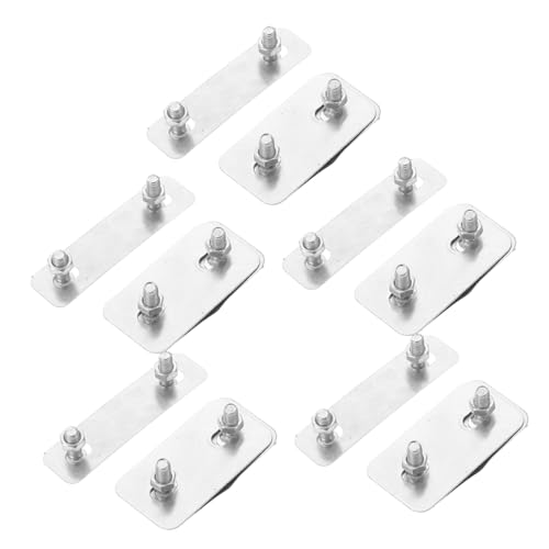 PACKOVE Bike Basket Link Clips 5pcs Sturdy Base Bracket Mounting Adapters for Cargo Rack Secure and Easy Installation