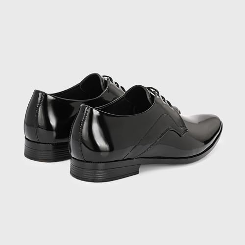 Image of Centrino Men's Formal Lace-Up Shoes | Soft & Comfortable Formal Shoe| Lace Up Textured Shiny & Glossy Oxford Casual Office Wear Shoes| Trending, Party, Outdoor Shoes for Office & College(9355)