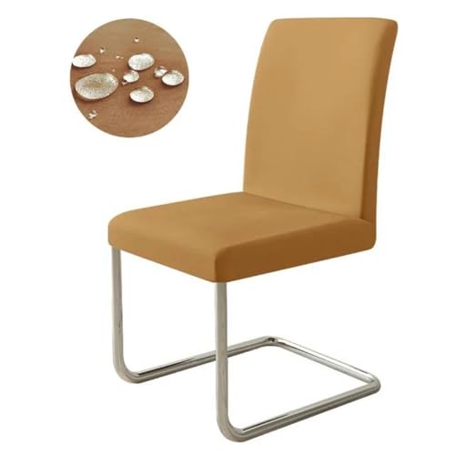 HJGUI Funda elástica Impermeable para Silla de Comedor, Funda de Asiento Ajustable antisuciedad para Cocina, Hotel, Banquete, Restaurante, 1 Pieza - 1 Pieza