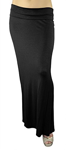 Belle Donne- Maxi Skirt, Women's Maxi Skirt Stretchy Full Length Skirt, Solid Color Long Womens Fall Skirts2