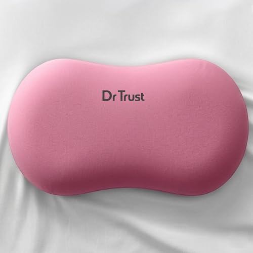 Image of Dr Trust USA 3210 Cuddlee Cuddle Pillow for Cozy Comfort, Deep Sleep, Lounging & Curved Memory Foam Hugging for Side Sleepers, Neck & Shoulder Support, Breathable Soft Fabric Snuggles Pillow