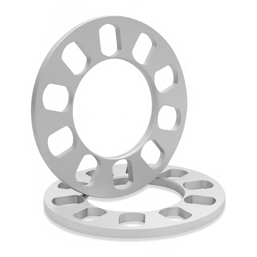 2 Pack Universal Wheel Spacers, 5/16" (8mm) Die Cast Replacement Wheel Spacer for 5 Lugs Wheels/Rims, Fits 100-120mm Multiple Bolts Pattern, 5x100, 5x108, 5x110, 5x112, 5x114.3, 5x115, 5x120