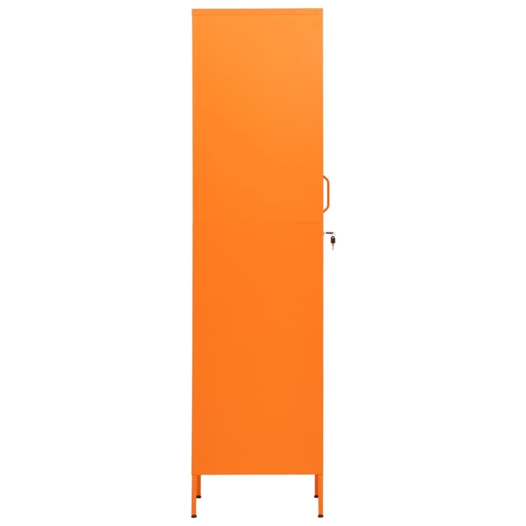 Générique Armoire à casiers Orange 35x46x180 cm Acier,Meubles, Armoires & Meubles de Rangement, Casiers & armoires de Rangement, Orange (Poids 24.4KG)