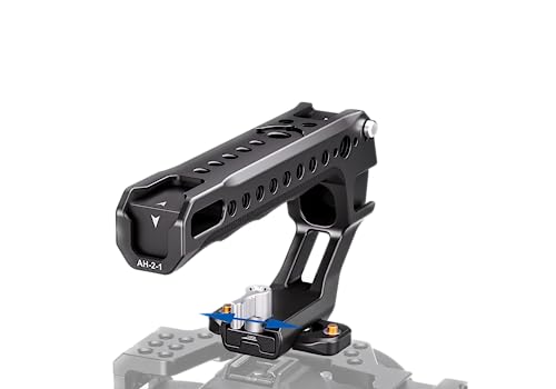 Image of Leofoto AH-2 Camera Top Handle, ARRI Side Locating Sockets, Cold Shoe Mount, Multiple 1 /4 inch-20 Accessory Sockets, Three Option Available (AH-2-1-NATO)