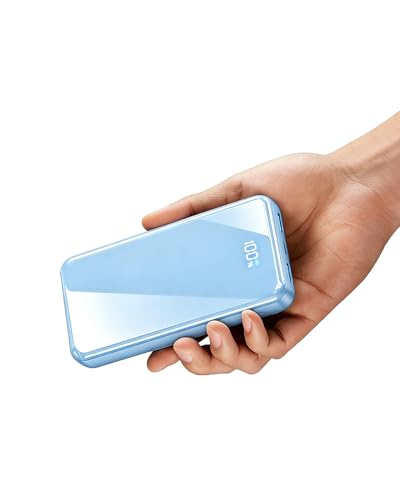 Image of Portable Charger,50000mAh Power Bank Built-in Cable, 22.5W PD USB C In & Out Fast Charging, External Battery Pack with 6 Output & 2 Input, Travel Camping Essential for iPhone 17 /16 /15 /14 /13 /12(Indigo)