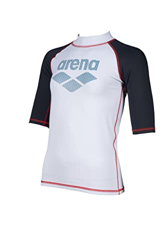 ARENA Boys Short Sleeve Rash Vest Swim Shirt with Uv Sun Protetion